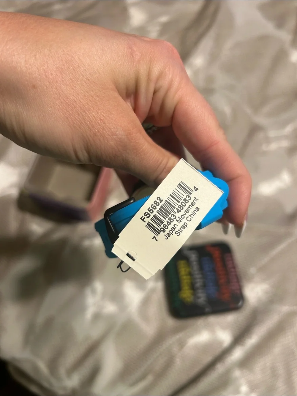 Fossil FB-01 FS5682 Neon Blue Dive Watch NWT